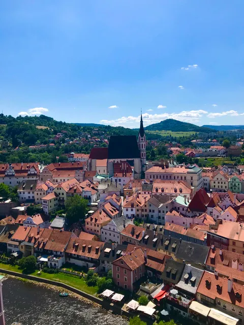 I’m stuck inside missing my time in Czech Republic last year. This photo was taken in Cesky Krumlov, which is an easy day trip from Prague.