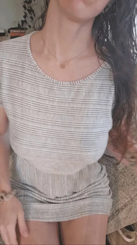 The view down my dress today 😋