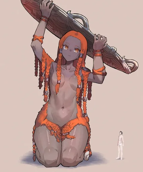 Okay, last one but i couldn't resist showing more of the art by (ekrea jan) Their art and some of their original designs are very pretty; i highly recommend checking them out. For the people who enjoy harpy egg laying i finally included something for you...