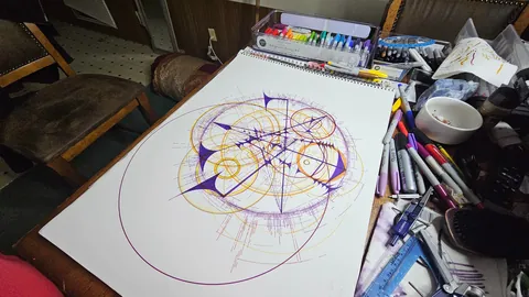 Melchizedek, Lucien Stark (me), Ink/Pencil, 2025