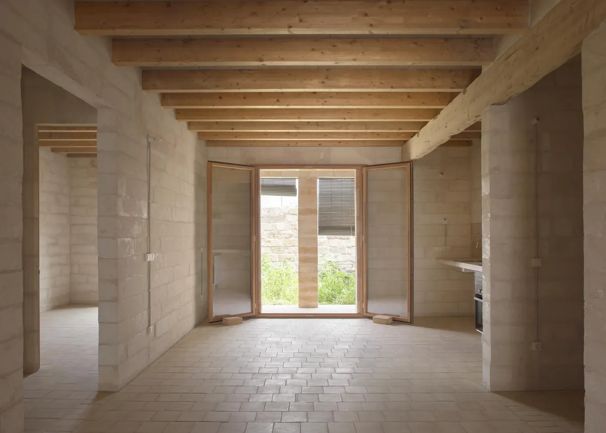 And now right across the street: 19 Social Housing Units in local Stone in Mallorca, Spain - 2023