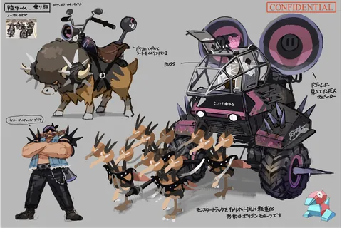 These early concepts of Team Star would make a pretty fun Elite 4