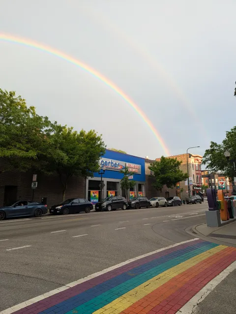 [OC] Double rainbow in Boystown, Chicago