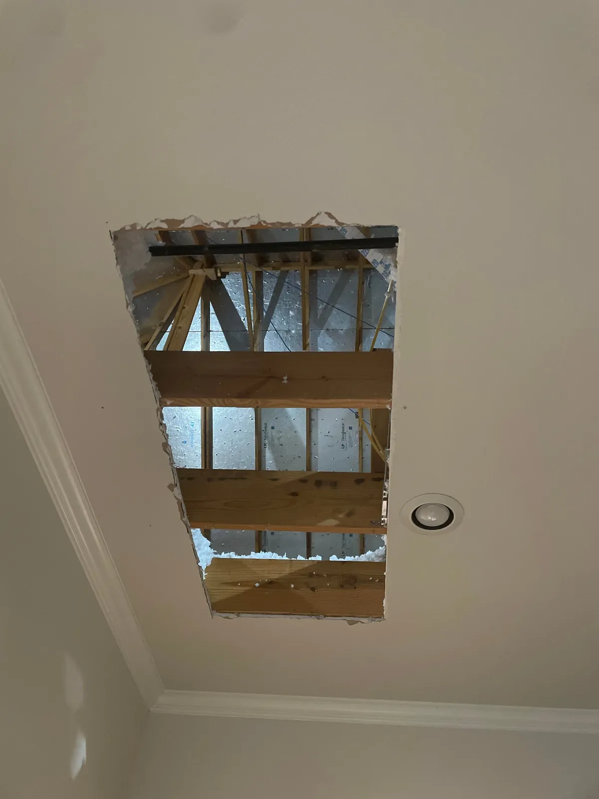 My wife wanted the thermostat moved 24 inches over