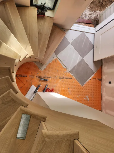 Wife and I Tiled the Foyer in our ADU Over the Holidays