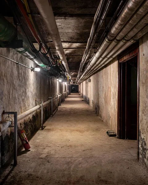 Found myself snooping around some tunnels underneath a mostly abandoned state hospital [OC]