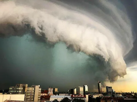 A Storm In Vilnius, Lithuania. 