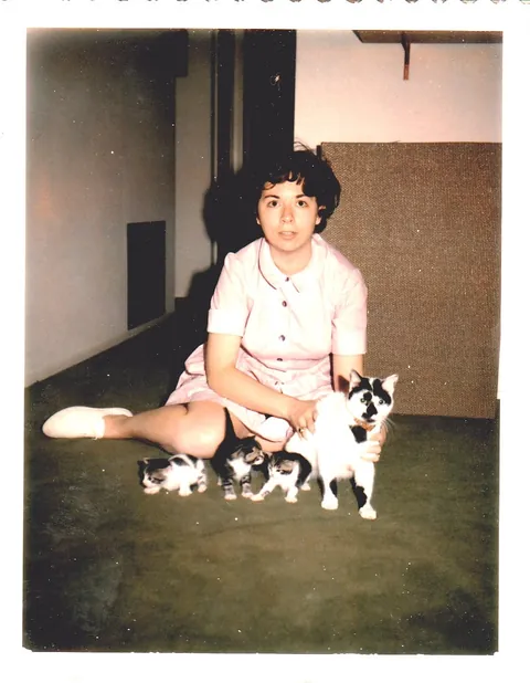 Pictures of my mom in 1965, a newlywed in her new house