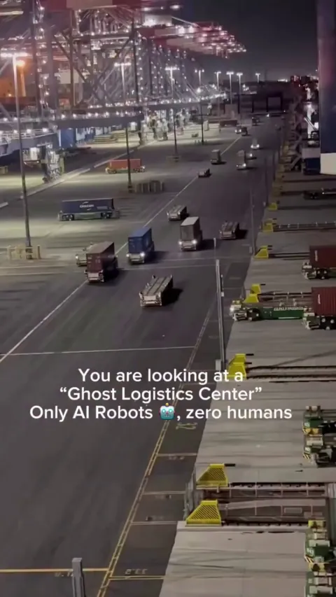 A "Ghost Logistics Center" being run without humans