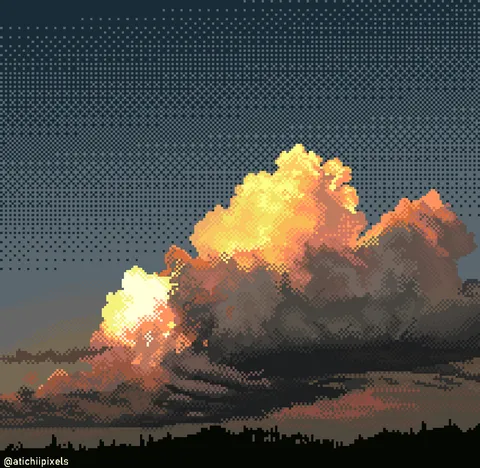 i tried dithering on clouds and its very effective