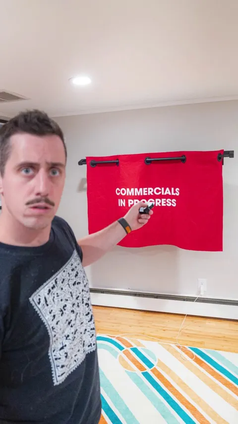 I heard Netflix was adding in commercials so I invented the Commercial Curtains.
