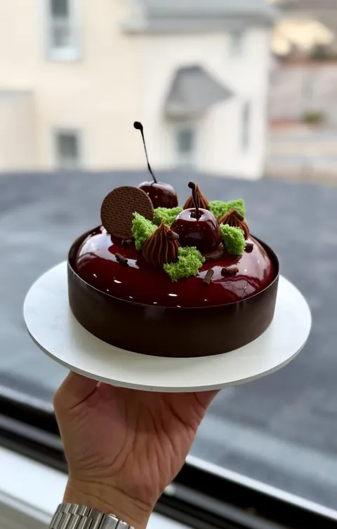 [Pro/chef] I took a mango and cherry entremet class