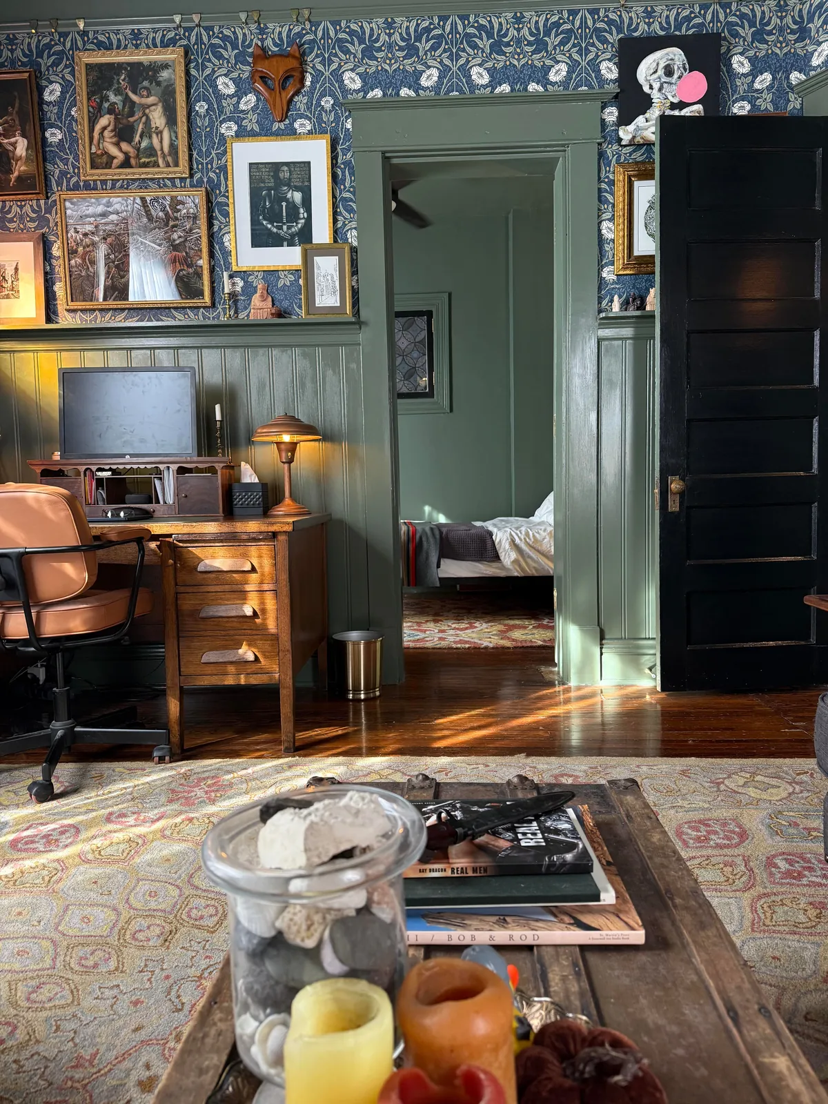 A cozy afternoon in my home library