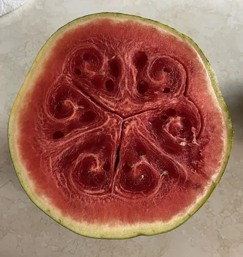 The way my watermelon swirls