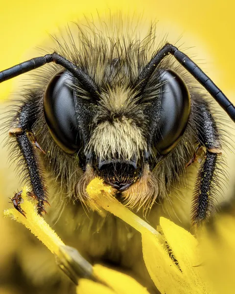 🔥 Bumblebee resting on a wildflower [OC]