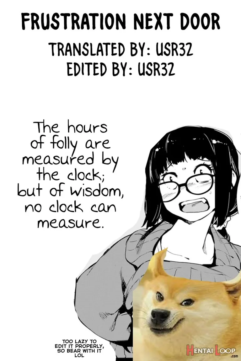 Shiomaneki - Frustration Next Door