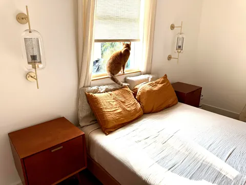 I made a pair of wall sconces for my bedroom renovation