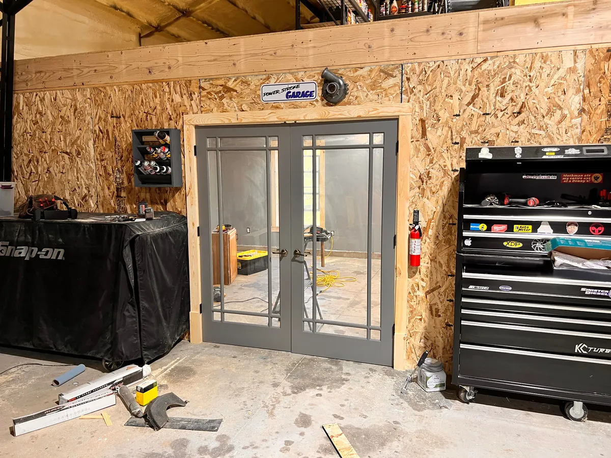 Progress from my 60+ yr old pole barn / workshop build