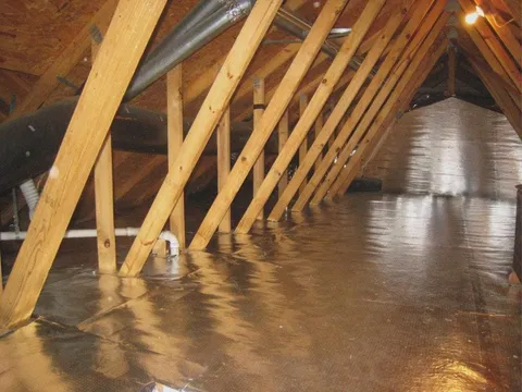 Would a thermal heat shield installed above existing insulation really work?