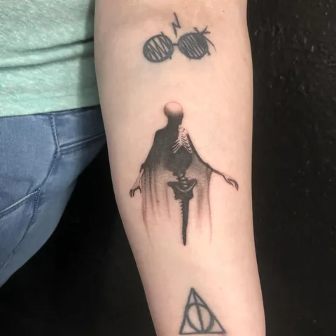 Dementor tattoo by Sierah Skye at Certified Tattoo Studios, Denver CO