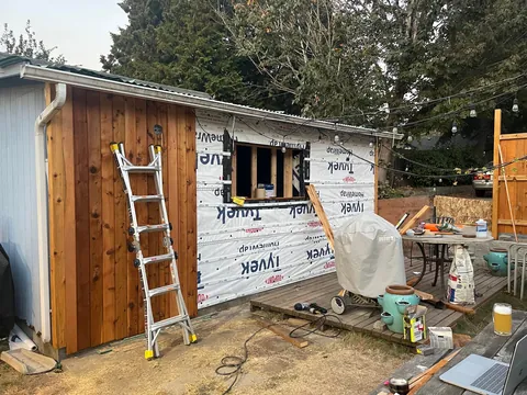 A few years ago my rotting fence fell over so I decided to build it back better.