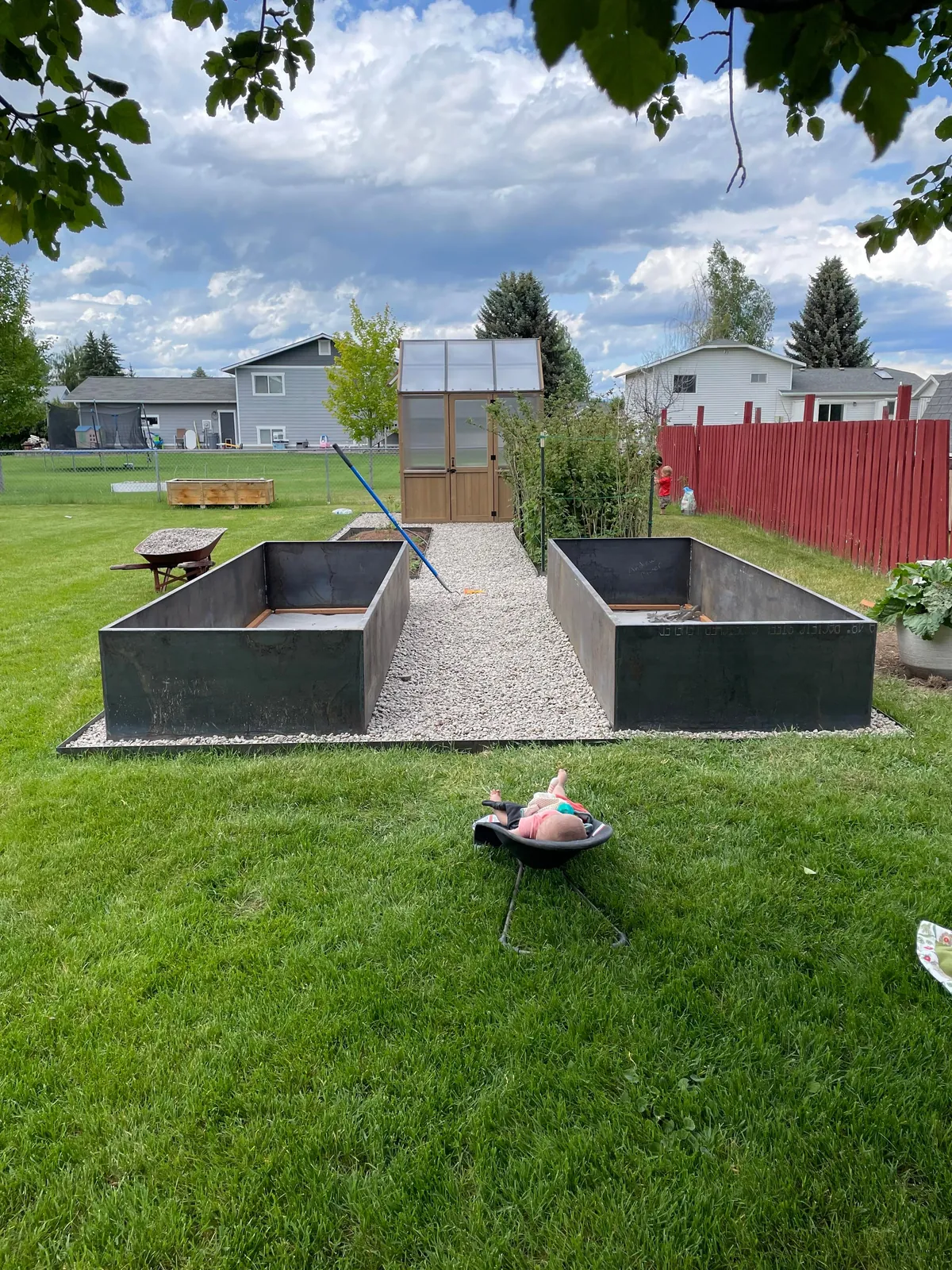 My wife asked for new raised beds so naturally I replaced the entire garden.
