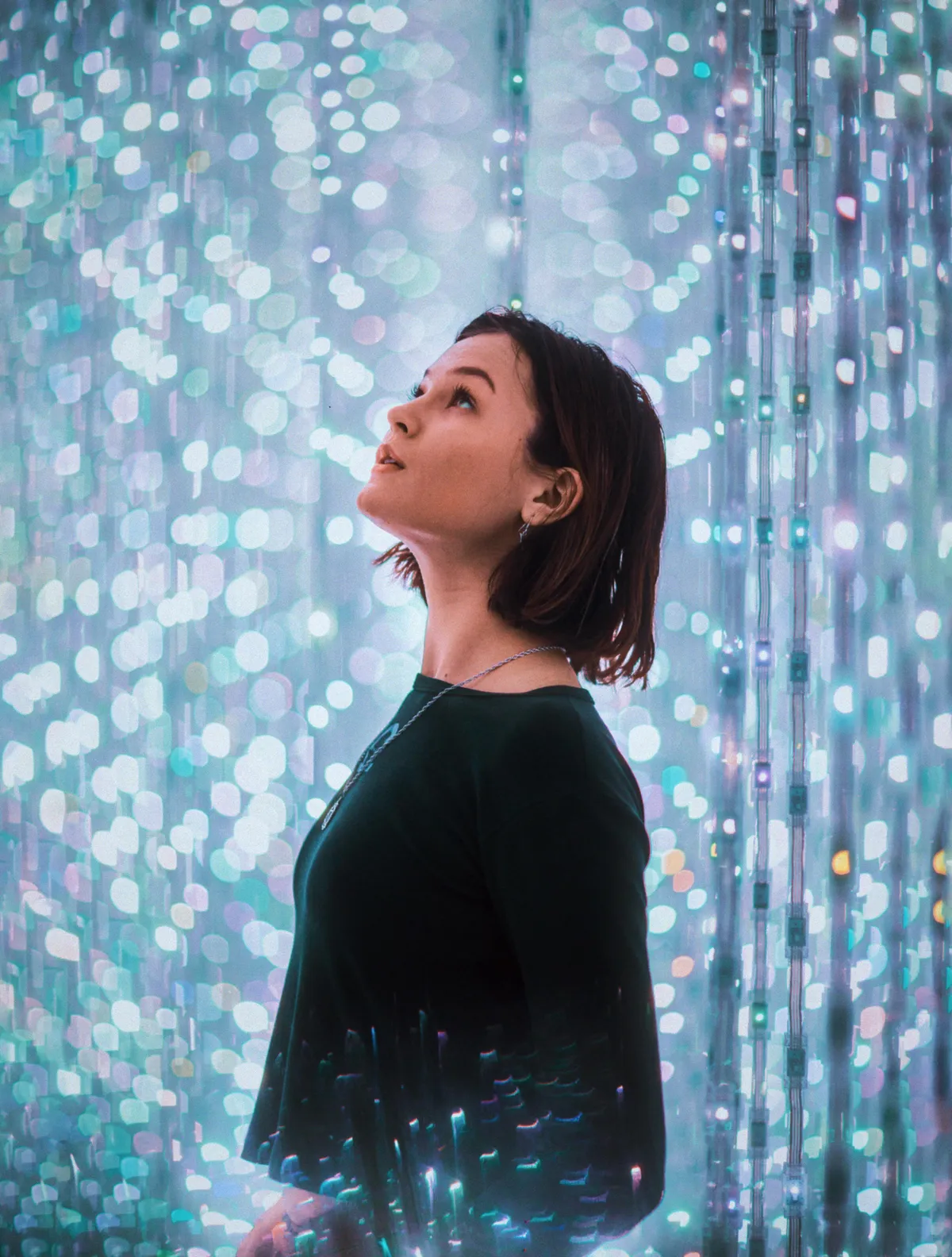 ITAP of my friend at an interactive art gallery [portrait]