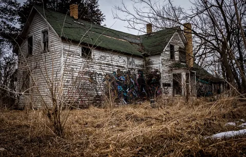 Definitely not a haunted farmhouse.