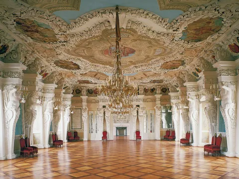Hall of Giants in Ehrenburg Palace, Germany.