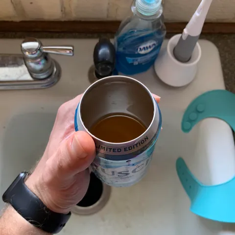 Need a place to put your used grease? A regular can opener also works perfectly on an empty beer or soda can!