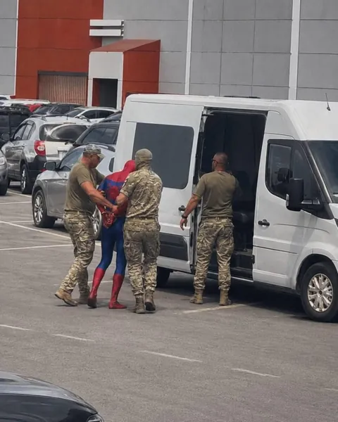Spiderman Arrested In Ukraine