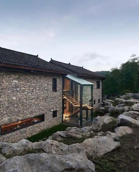 Nanchawan Stone House in Hubei Province, China