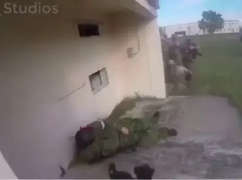 Missed the flashbang, caught it mid air and thrown inside. Peak Awareness.