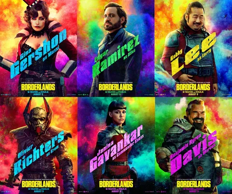 New Character Posters for 'Borderlands'