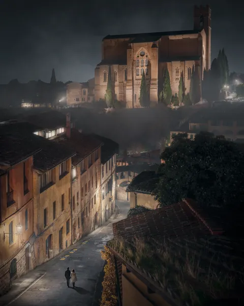 ITAP of a simple Tuscan evening in cinematic style