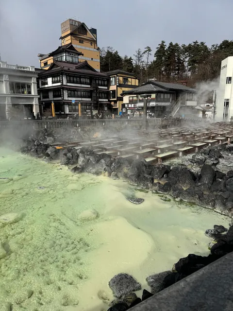 December in Kusatsu, one of the best onsen town in Japan