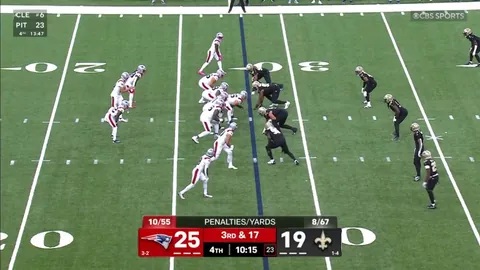 [Highlight] Here is the beautiful 3rd and 17 conversion from Drake Maye, that was wiped out by the phantom OPI call on Diggs