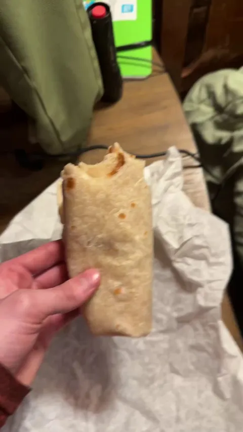 Was wondering why my burrito I paid for didn’t have any thing in it besides tortillas…