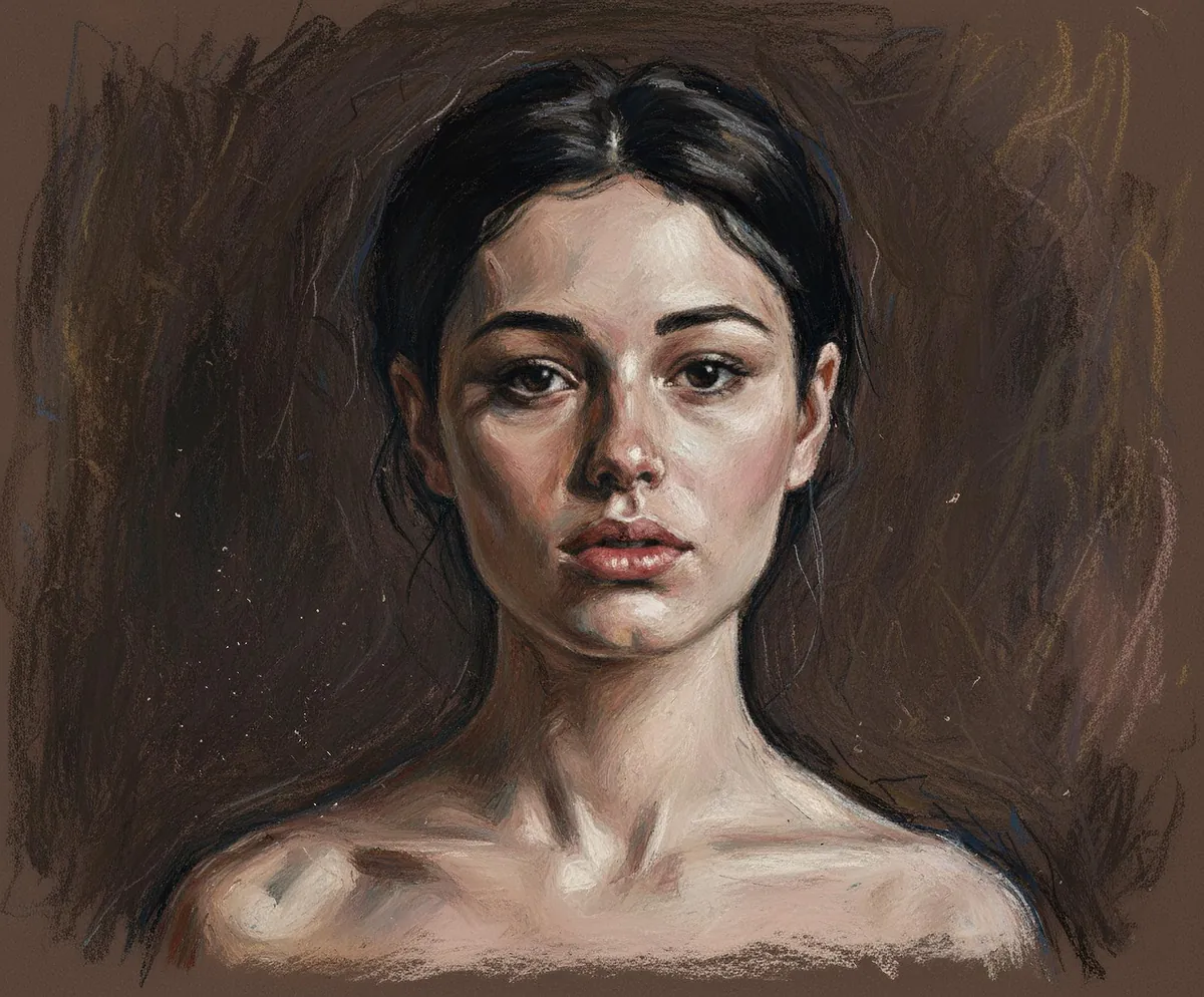 Raven, ssamsshootss (me), oil pastels on paper, 2025