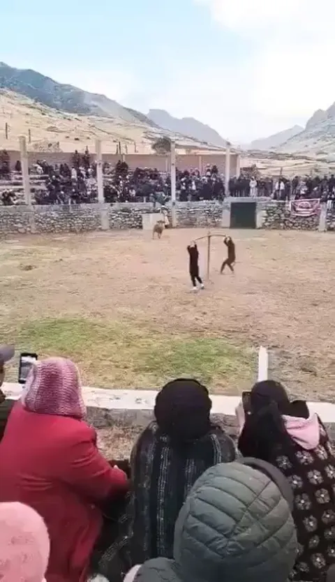 A traditional game played in Gilgit-Baltistan where your life is in your partners hands