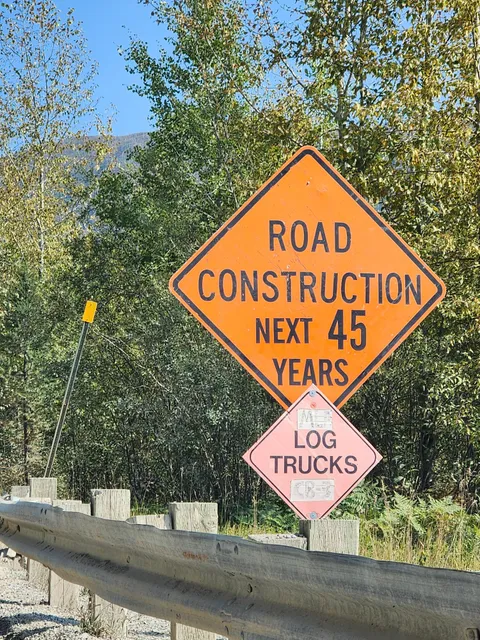 [OC] At least they are honest about road construction in Montana...