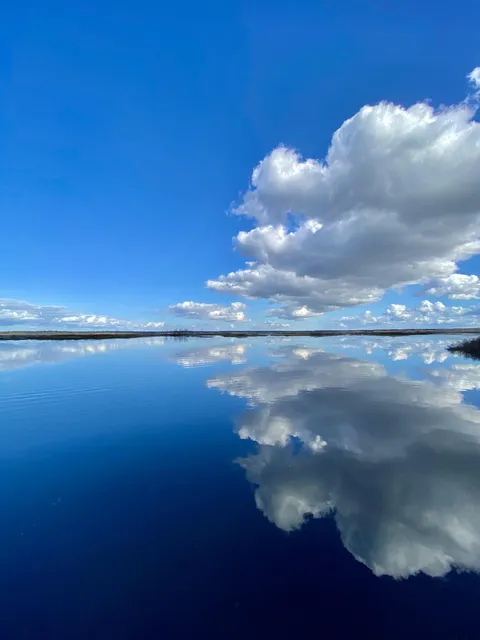 The refection of these clouds