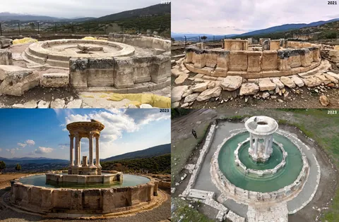 Restoration of a Roman fountain in Kibyra (Turkey) 2017-2023