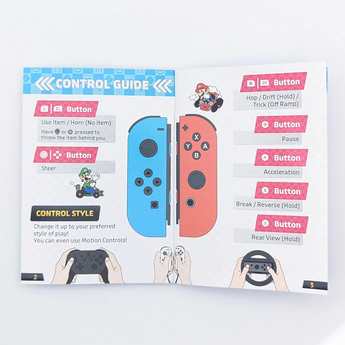 Some custom manuals, Mario Kart and Echoes of Wisdom 