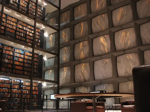 Beinecke Rare Book &amp; Manuscript Library, Yale University, New Haven, Connecticut, USA. Architect Gordon Bunshaft, 1963.
