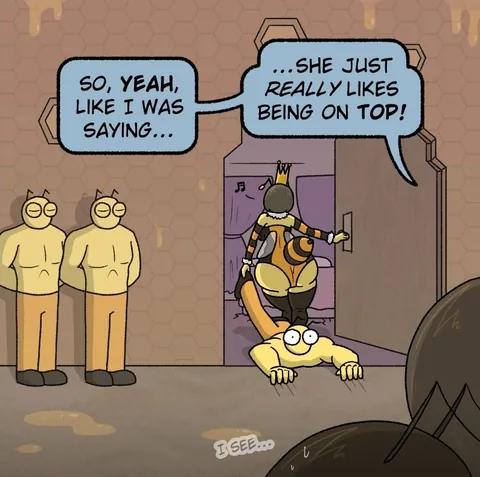 I was told this community might enjoy this Bee-themed comic I drew