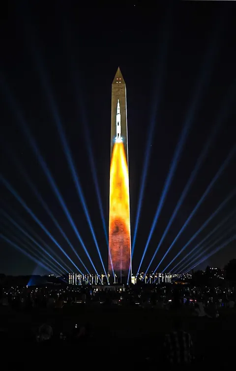 ITAP of the Apollo 50 anniversary at the Washington Monument