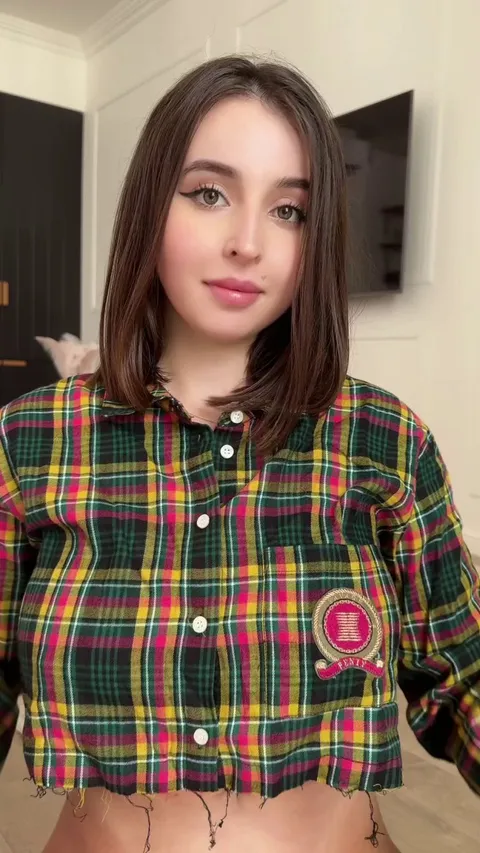 Drop from hot brunette