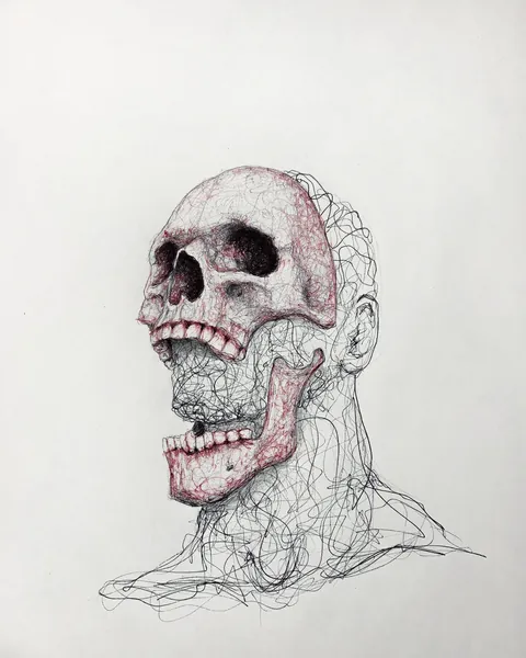 Some of my ballpoint pen drawings on paper.