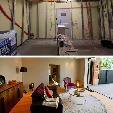 Gutted and converted my old stockroom into a cozy lounge